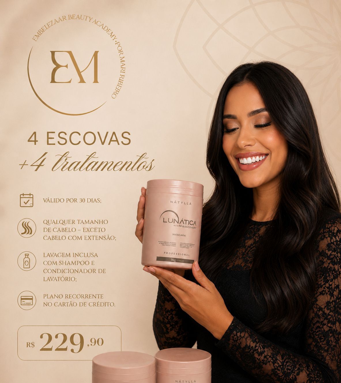 Tratamentos capilares, progressiva e botox na Embelezaar